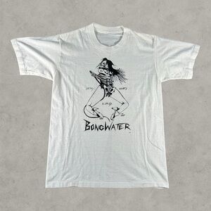 Vintage Bongwater Shirt Mens Medium White 80s Betty Wants Butted Single Stitch